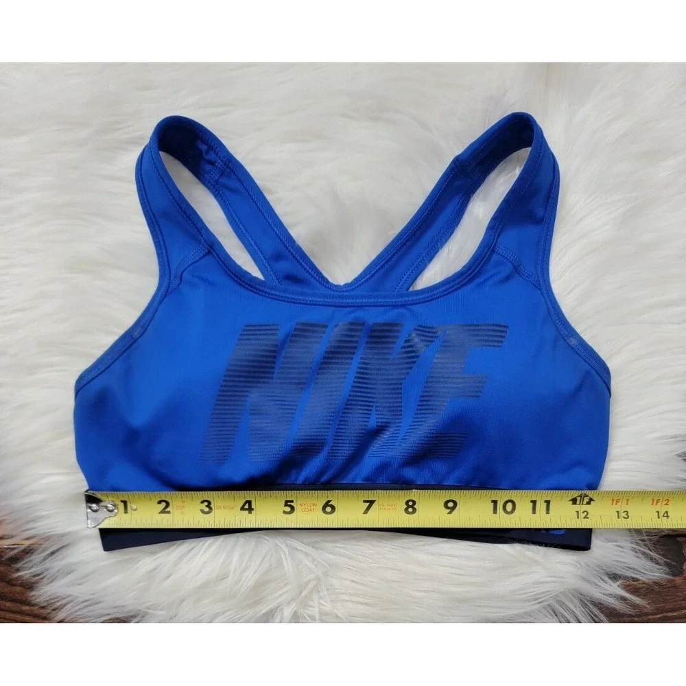 NIKE Dri-Fit  Racerback Sports Bra Women's size Small Blue